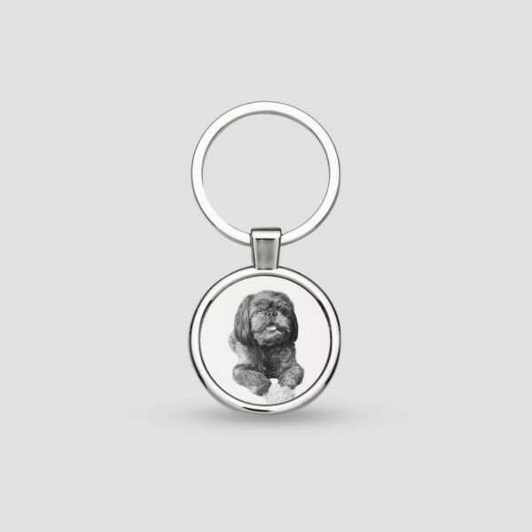 Chaveiro Redondo de Inox Personalizado com Foto